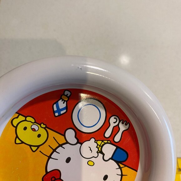 VINTAGE SANRIO HELLO KITTY METAL TRAY DISH MADE IN JAPAN - Picture 7 of 8